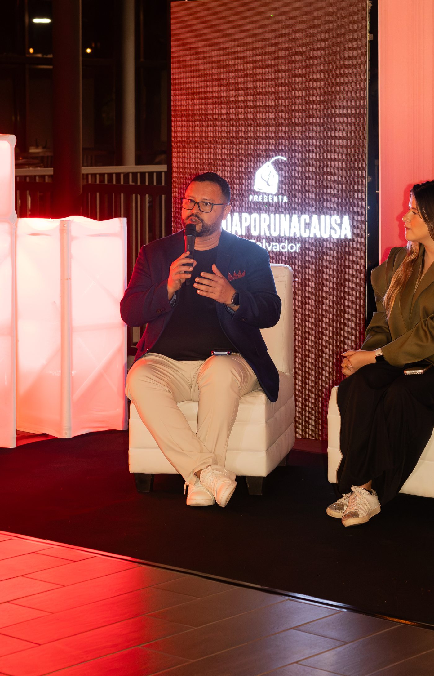 Juan Carlos Najarro en la conferencia de prensa